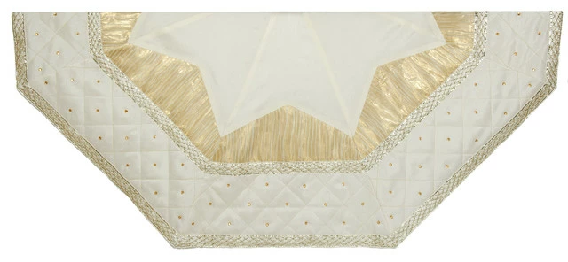 Flash Sale β Kurt S. Adler, Inc. 52" Ivory Treeskirt With Quilted Border π 1 Flash Sale β Kurt S. Adler, Inc. 52" Ivory Treeskirt With Quilted Border π