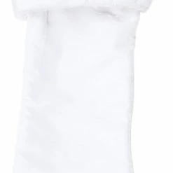 Coupon ❤️ Vickerman Company 8x19" Plush White Velvet Stocking ✔️