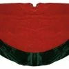 Promo 🧨 Northlight Seasonal 60" Traditional Red And Green Velveteen 🎅 Christmas Tree 👗 Skirt ❤️