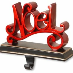 Deals ⭐ National Tree Company 9" Polyresin "NOEL" Stocking Holder With Base And Hook ⭐