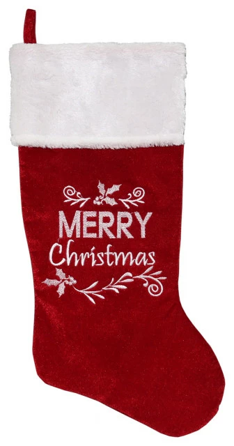Flash Sale ๐ Northlight Seasonal 20" Red And White "Merry ๐ Christmas" Velour ๐ Christmas Stocking ๐ 1 Flash Sale ๐ Northlight Seasonal 20" Red And White "Merry ๐ Christmas" Velour ๐ Christmas Stocking ๐