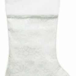 Deals 😍 Northlight Seasonal 20.5" Iridescent Glitter Snowflake Print 🎄 Christmas Stocking 🎉