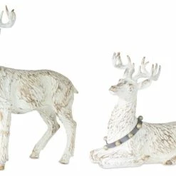 Wholesale 🎁 Melrose International LLC Deer (Set Of 2) 11"H, 15.75"H Resin ⭐