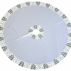 Best reviews of 🥰 Xia Home Fashions Tannenbaum Embroidered Cutwork 🎄 Christmas Round Tree 👗 Skirt, 48" 🛒