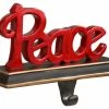 Cheap 😉 National Tree Company 8.7" Polyresin "Peace" Stocking Holder With Base And Hook 🥰