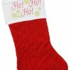 New 😍 Northlight Seasonal 19" Quilted Red Velvet HO! HO! HO! Embroidered ❄ Christmas Stocking 🎉