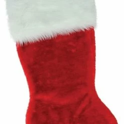 Flash Sale 🔥 Northlight Seasonal 20" Luxurious Traditional Red With White Cuff Extra Plush 🎄 Christmas Stocking 👏