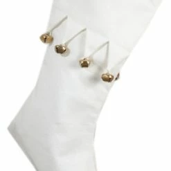 Budget 🛒 Fennco Styles Jingle Collection 🎁 Christmas Tree 👗 Skirt Stocking, White 🔥